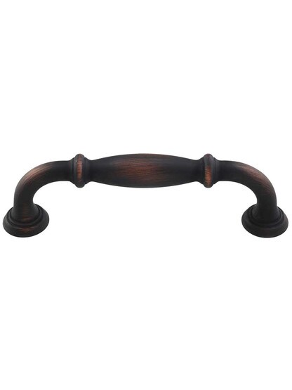 Tiffany Cabinet Pull - 3 3/4 inch Center-to-Center in Brushed Oil Rubbed Bronze.